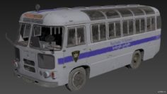 Paz-672 Prison Bus 3D Model