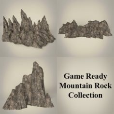 Game Ready Mountain Rocks Collection 3D Model