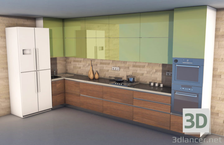 3D-Model 
kitchen loft