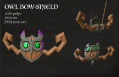 OwlBowShield 3D Model