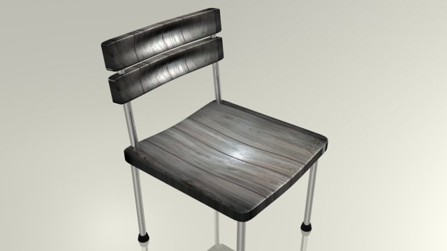 Wooden chair 3D Model