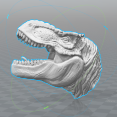 T-rex head wall head 3D Print Model