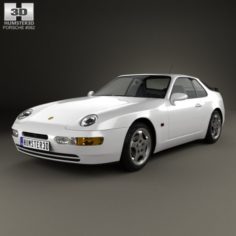 Porsche 968 1991 3D Model