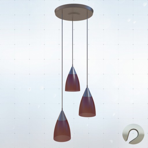 Ceiling Lamp 3bulbs						 Free 3D Model