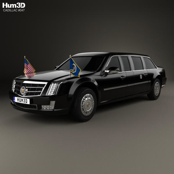 Cadillac US Presidential State Car 2017 3D Model