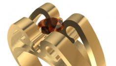 Special ring with gem 3D Model