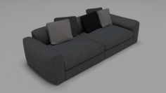 Poliform Dune 2 couch modules 3D Model