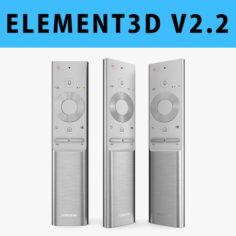 E3D – Samsung QLED TV Remote 2017 3D model 3D Model