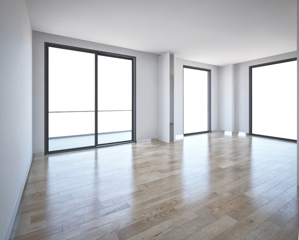 Empty Liviningroom 3D model 3D Model