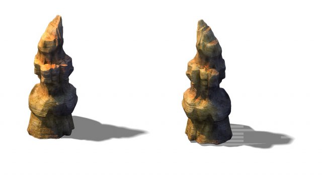 Game Model – Desert Gobi – Wind Stone 18 3D Model