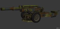 M102 howitzer 3D Model