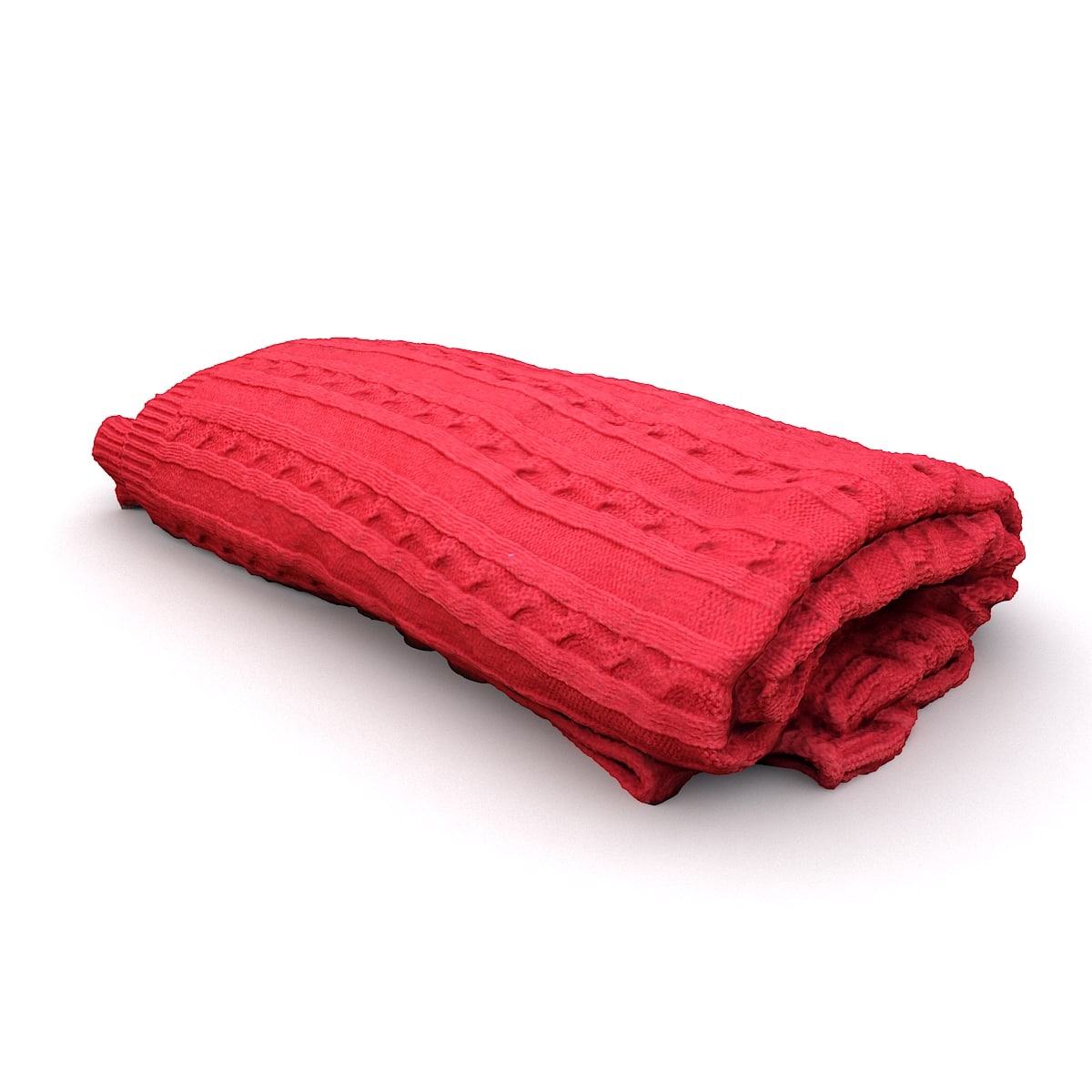 3D Blanket red 3D Model 3DHunt.co