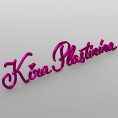 Kira plastinina logo 3D Model