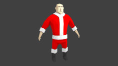Low-Poly Santa 3D Model