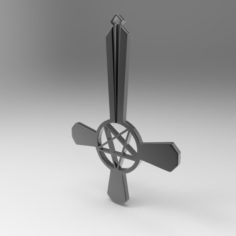 Pentagram cross 3D Model