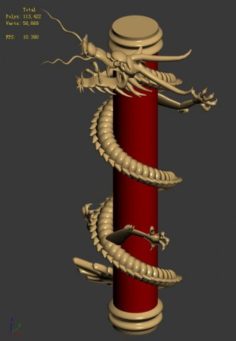 Capital city planning – Long pillars 3D Model