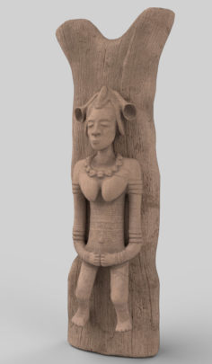 African decorative figurine 3D Model