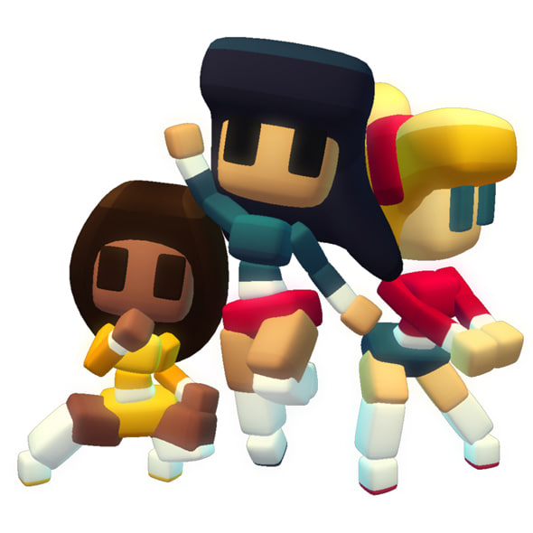 Volley Ball Girls – Smashy Craft Series 3D Model