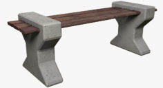 Park Bench 3D Model