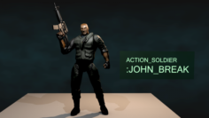 ActionSoldier-JOHN BREAK-Smart Edition 3D Model