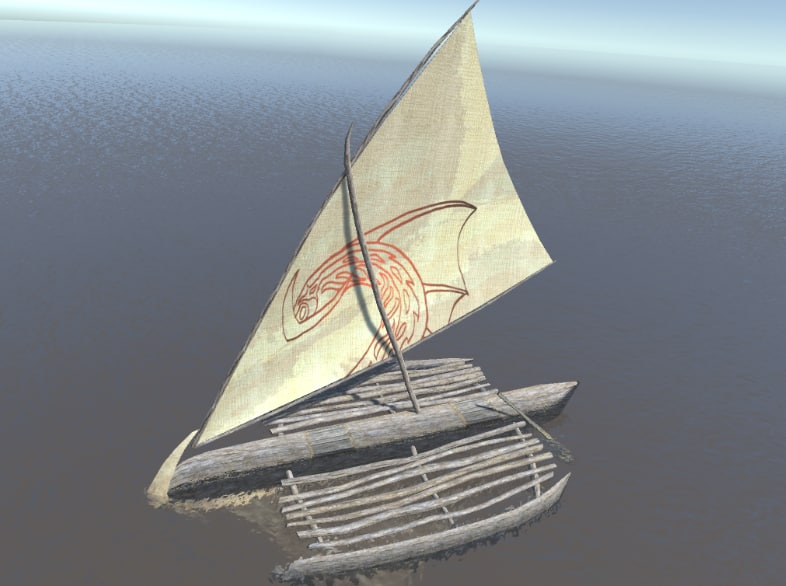 3D model Tropical Sailboat 3D Model