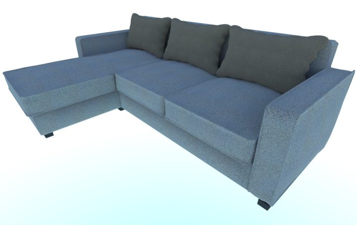 Simple fabric sofa 3D Model
