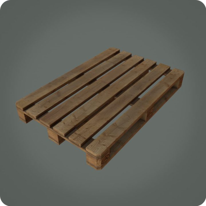 Wooden Pallet – Lowpoly 3D Model