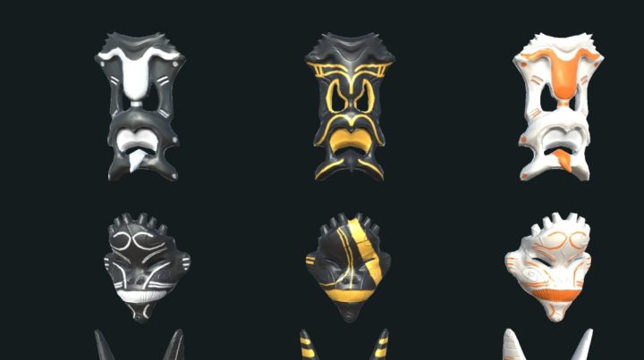 3D Tribal masks 3D Model