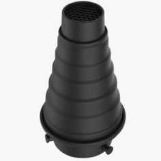 Snoot Conical Honeycomb with grid 3D model 3D Model