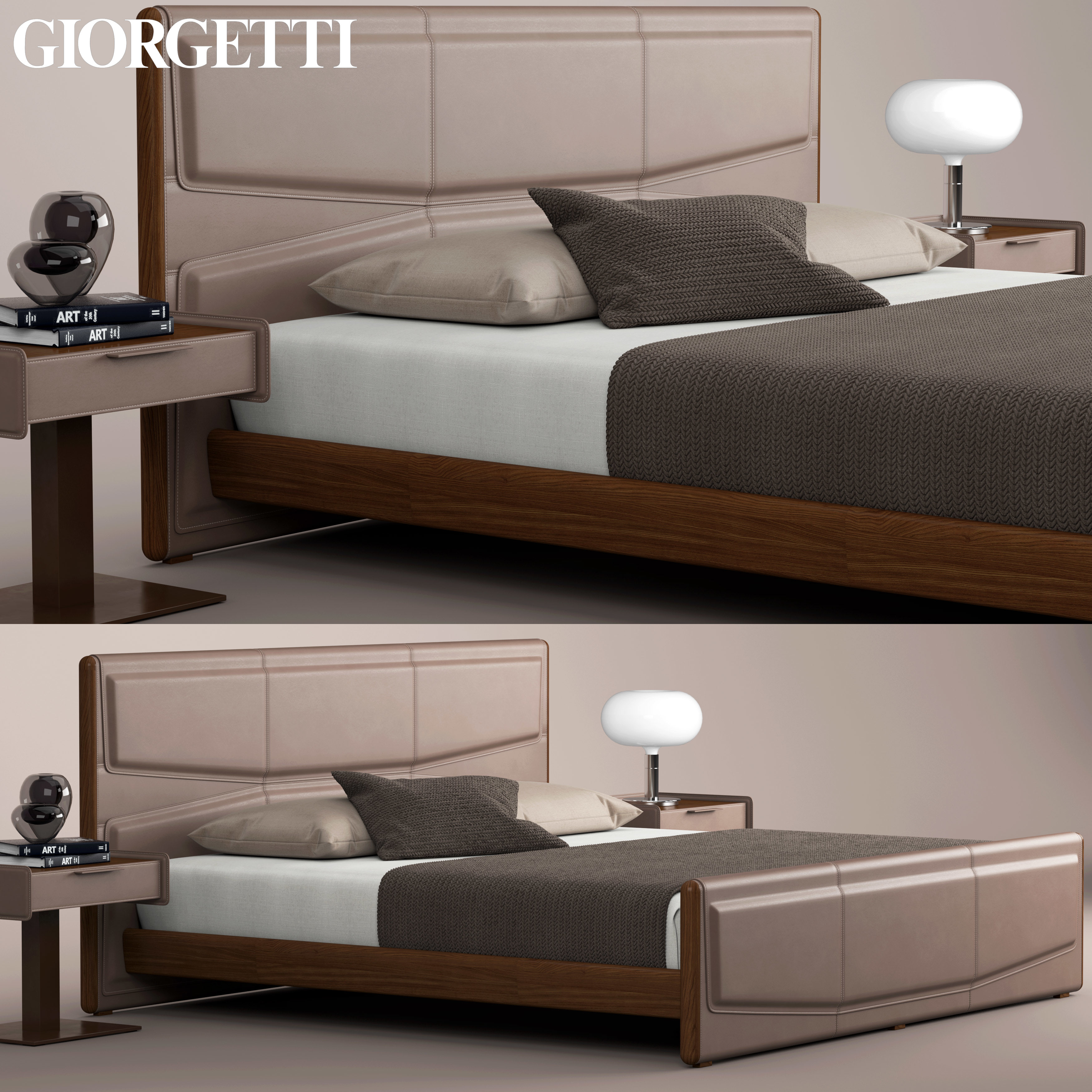 giorgetti pochette beds 3D Model