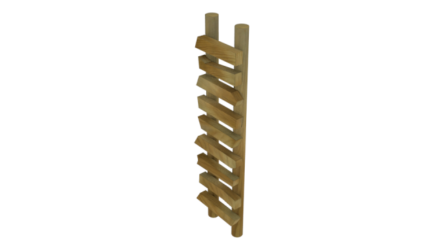 Wooden ladder 3D Model