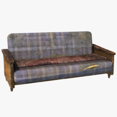Old couch 3D model 3D Model