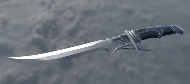 Combat Knife 3D Model