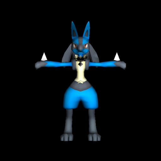 Lucario						 Free 3D Model