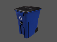 Wheeled trash bin 3D Model