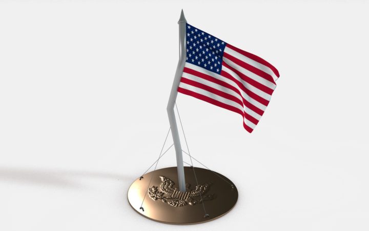 Flag_USA 3D Model