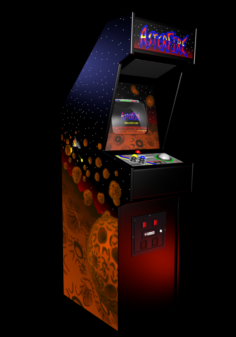 Arcade Cabinet AsterFire Free 3D Model