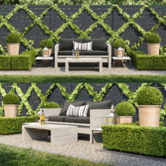 Garden seating area 3D Model