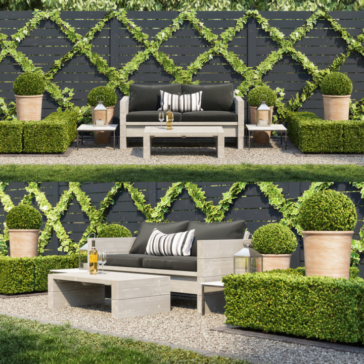 Garden seating area 3D Model