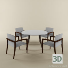 3D-Model 
Table + chairs