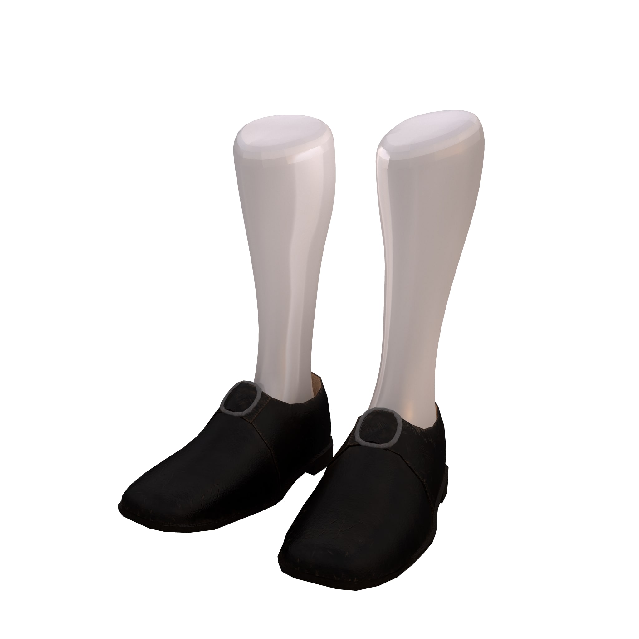 3D 18th Century Soldier Shoes model 3D Model
