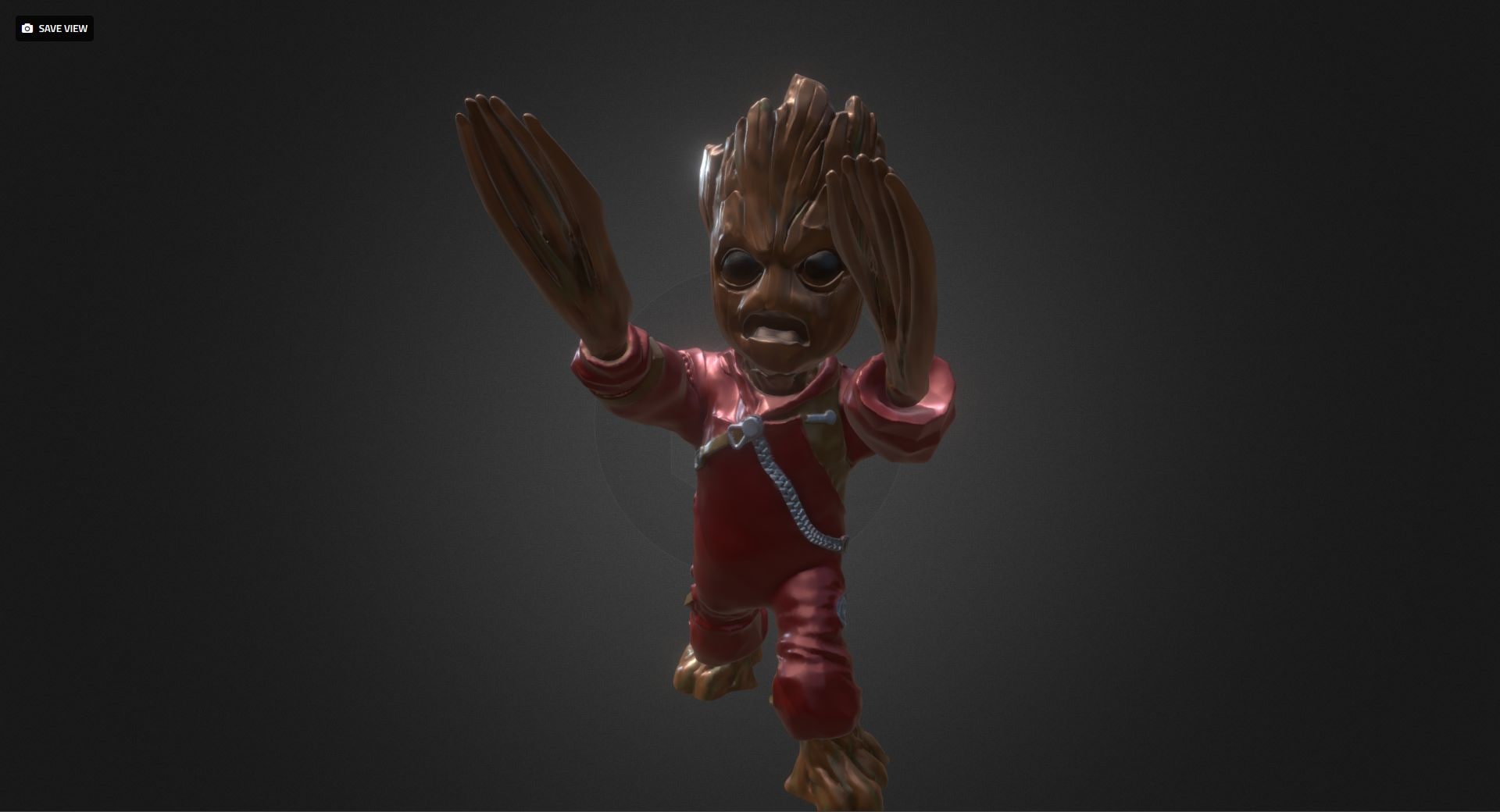 BABY GROOT W RAVAGER CLOTHES for 3DPRINTING 3D Model