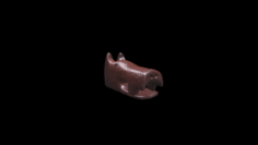 Greek Pig figurine texture and model LowPoly 3D Model