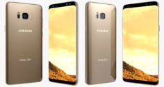 3D Samsung Galaxy S8 Plus Maple Gold 3D Model