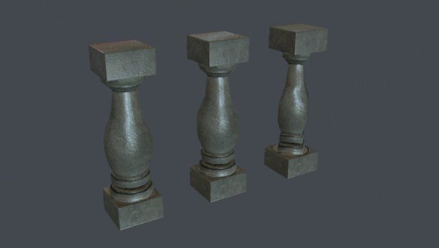 Balustrade Free 3D Model