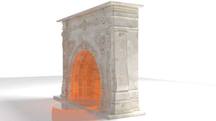 3D model Classic Fireplace 3D Model