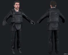 Airport Character Vladimir Makarov 3D Model