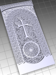 Khachqar Cross Stonecross 3D Model