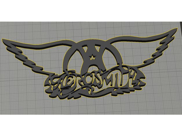 Aerosmith (Band) Logo  3D Print Model