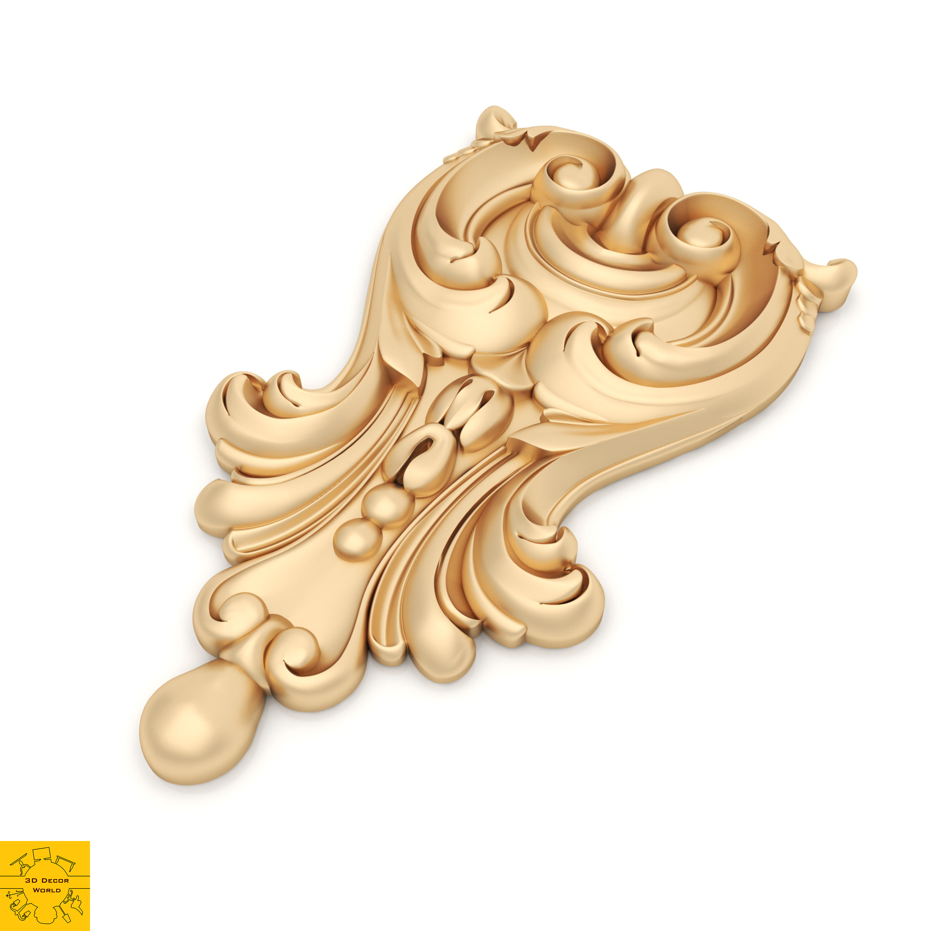 Carved Decor 1 3D model 3D Model
